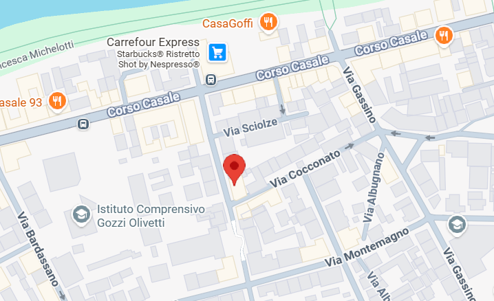 Mappa Studio Hikari Via Casalborgone 9 Torino